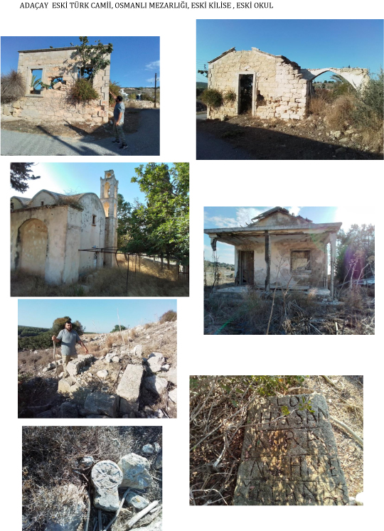 ADAÇAY ESKİ TÜRK CAMİİ OSMANLI MEZARLIĞI ESKİ KİLİSE