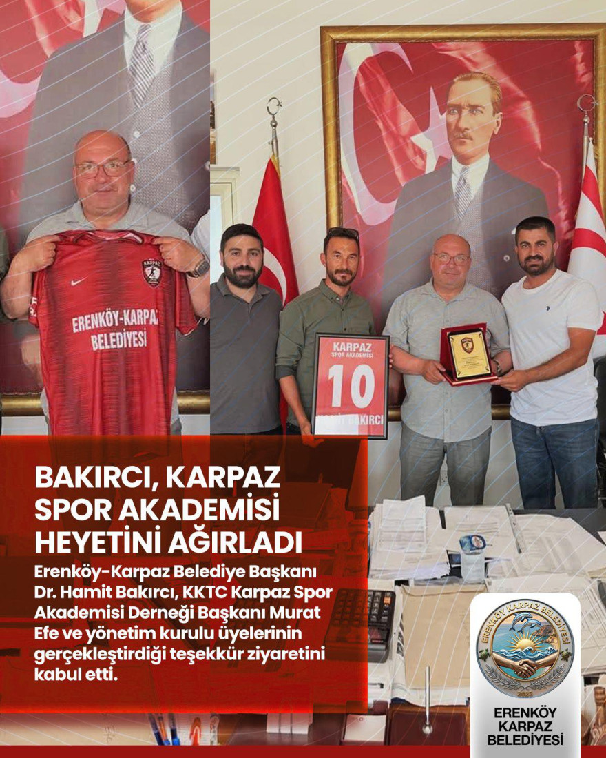 BAKIRCI, KARPAZ SPOR AKADEMİSİ HEYETİNİ AĞIRLADI