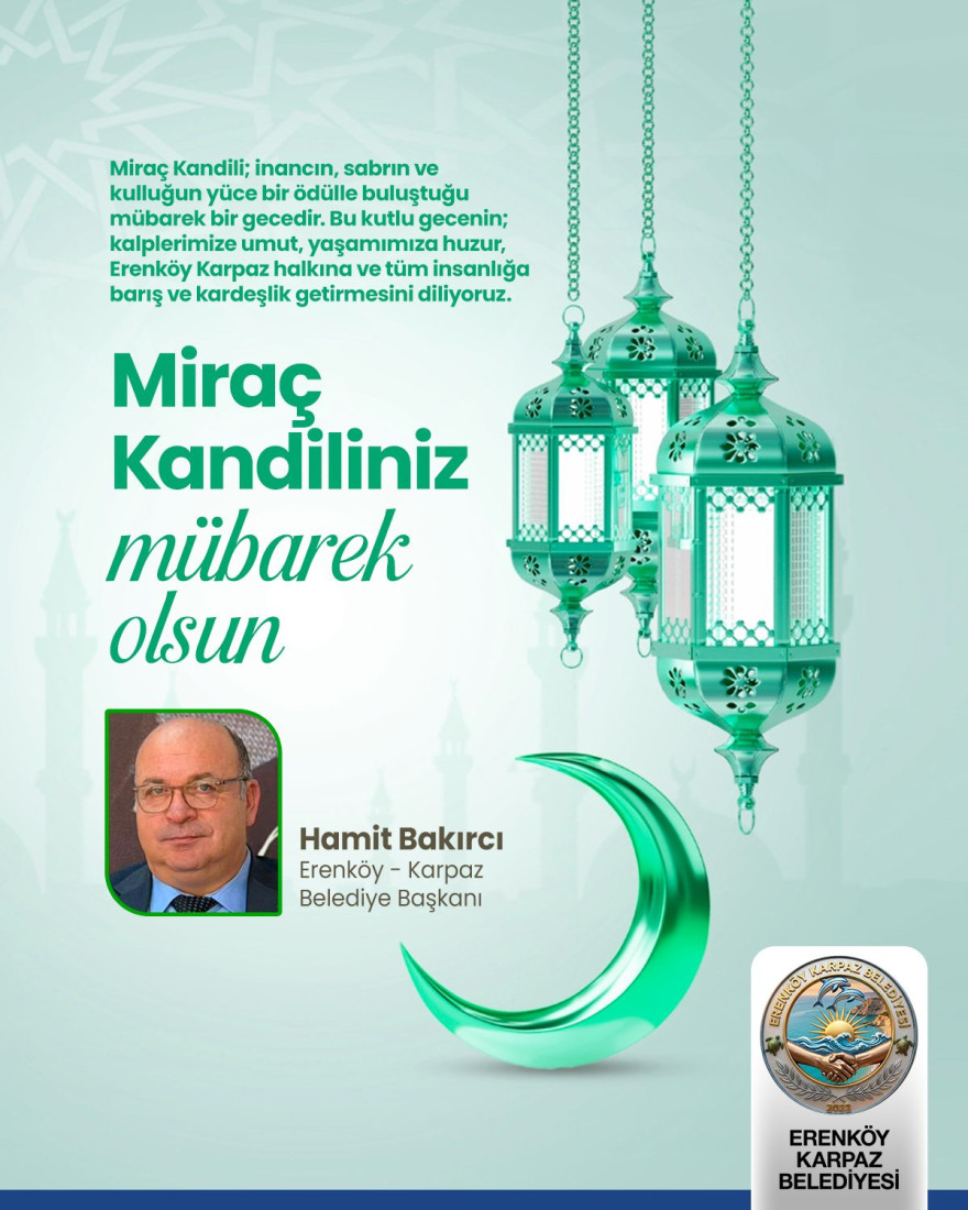 Mira&ccedil; Kandiliniz mubarek olsun