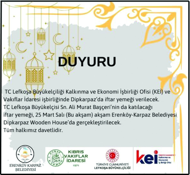 İftar Yemeği Daveti