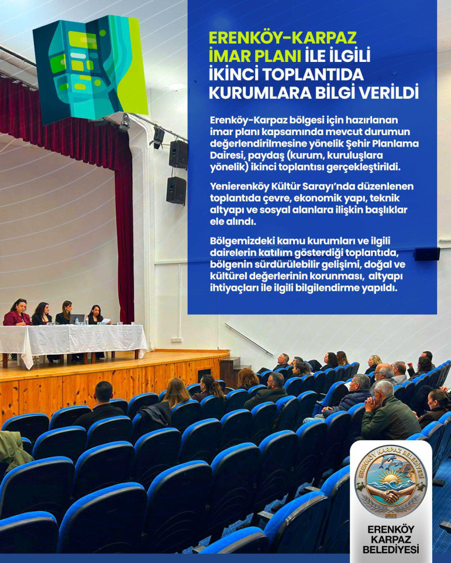 B&ouml;lgemiz kurumlarına y&ouml;nelik Karpaz İmar Planı Bilgilendirme Toplantısı