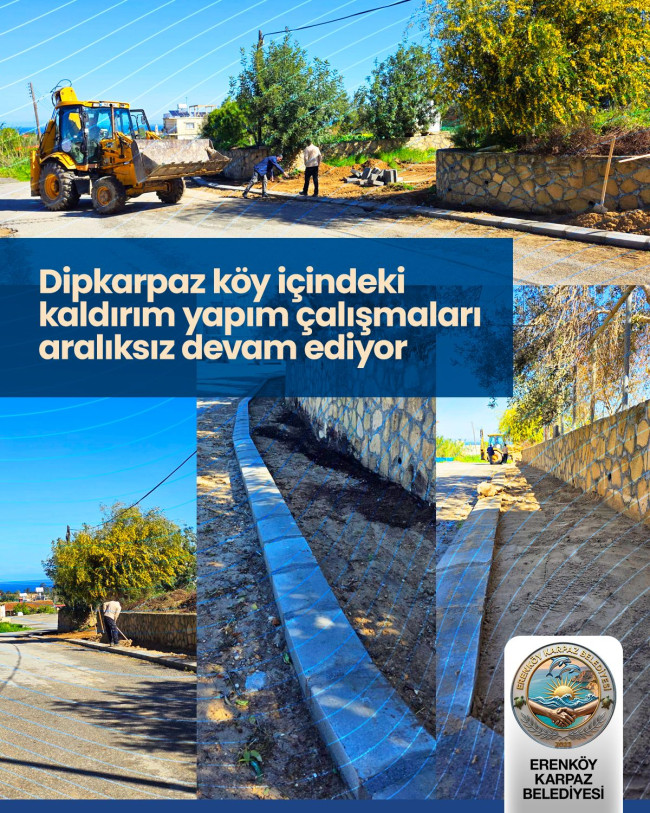 Erenk&ouml;y-Karpaz Belediyesi &ccedil;alışmalarını s&uuml;rd&uuml;r&uuml;yor