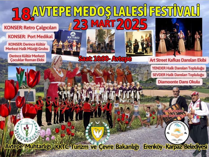 Avtepe Medoş Lalesi Festivali 18’inci yılında coşku ile düzenlecek