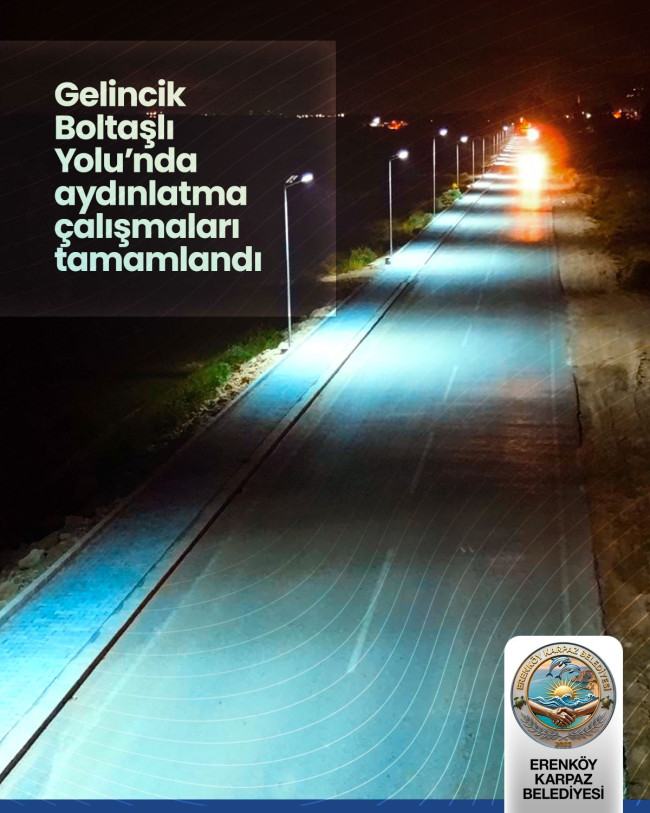 Belediyemiz tarafından yol aydınlatma &ccedil;alışmaları s&uuml;r&uuml;yor