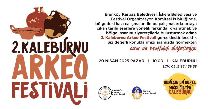 2.KALEBURNU ARKEO FESTİVALİ 20 NİSAN PAZAR GÜNÜ YAPILACAK
