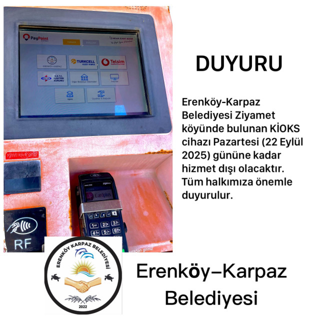 Ziyamet köyümüzdeki KİOKS cihazı