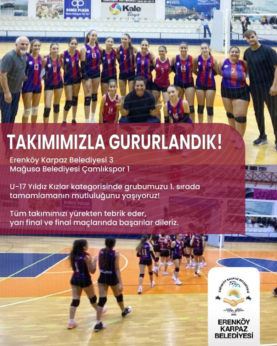 BAKIRCI’DAN U17 YILDIZ KIZLARA TEBRİK VE BAŞARI MESAJI