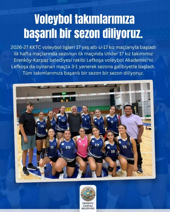 Voleybol Takımlarımıza başarılı bir sezon diliyoruz