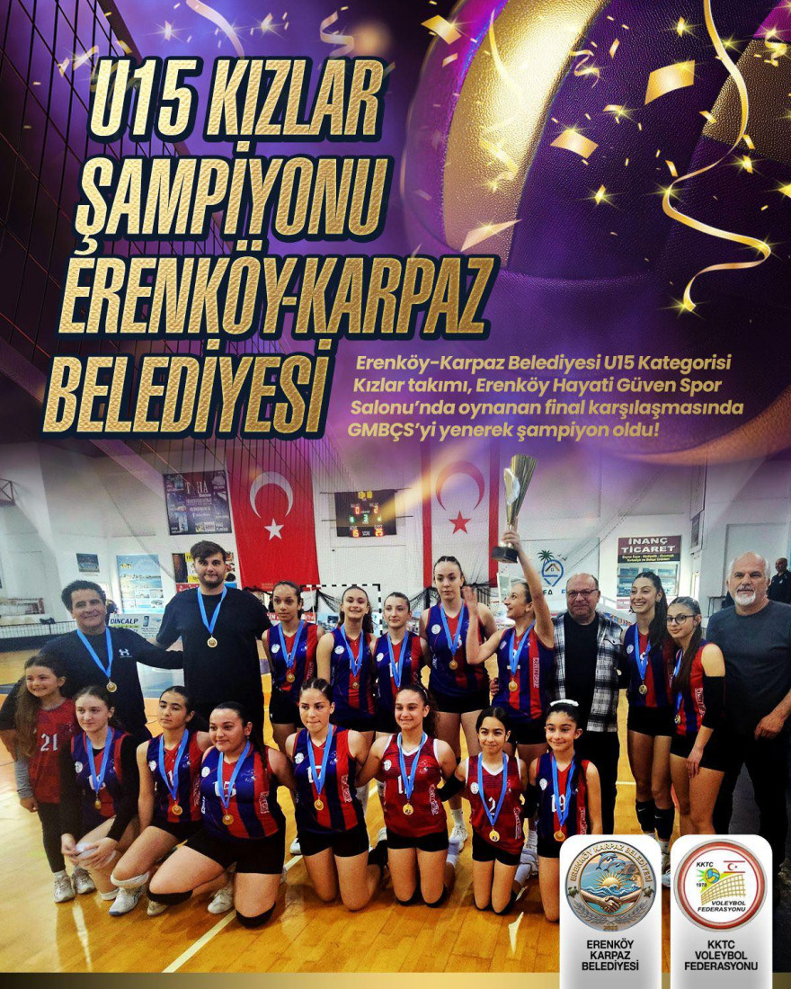U15 Kızlar Şampiyon