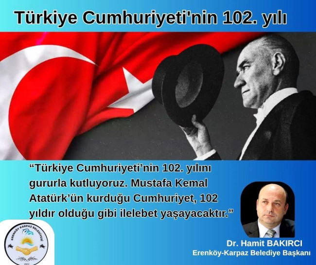 BAKIRCI: 102 YILDIR BİR MİLLETİN KALBİ AYNI RİTİMDE ATIYOR: CUMHURİYET!