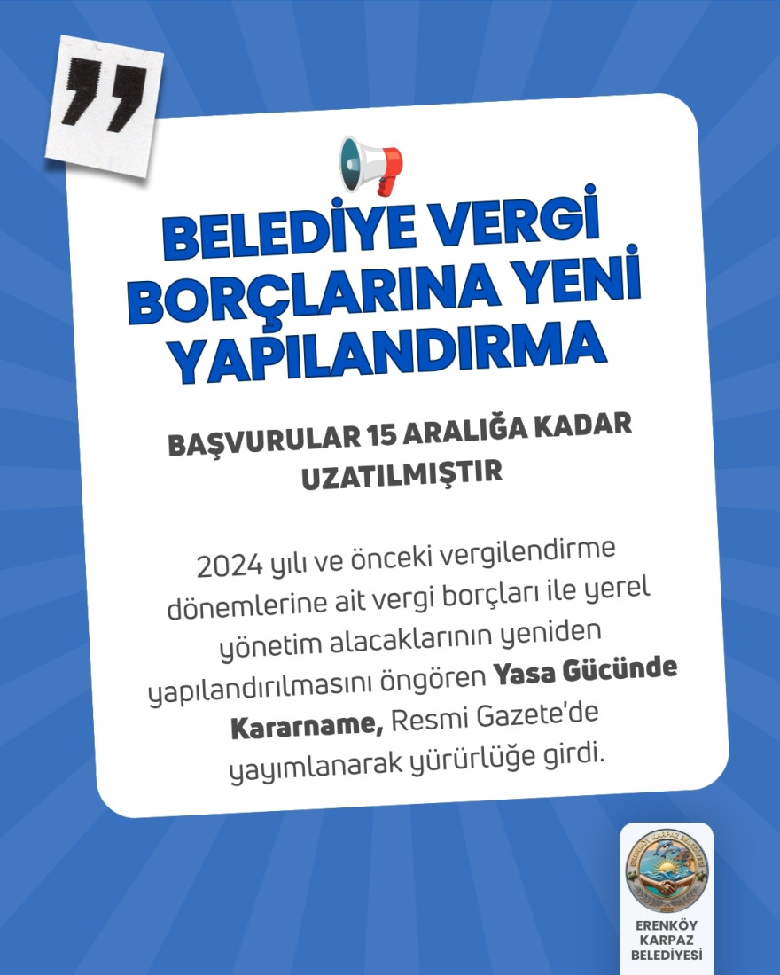 VERGİ BOR&Ccedil;LARINA YENİ YAPILANDIRMA: BAŞVURULAR 15 ARALIK'A KADAR YAPILABİLECEK
