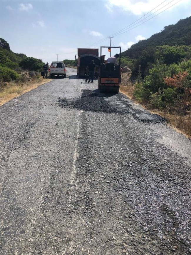 Zafer Burnu yol yapım projesine bugün başlandı